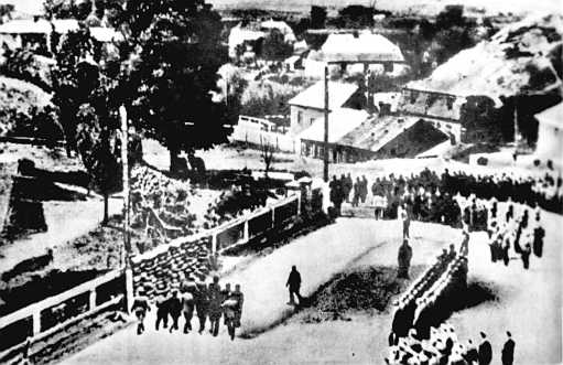 Egzekucja 10 Polaków w Gąbinie 15 czerca 1941 r. Autor zdjęcia nieznany..jpg
